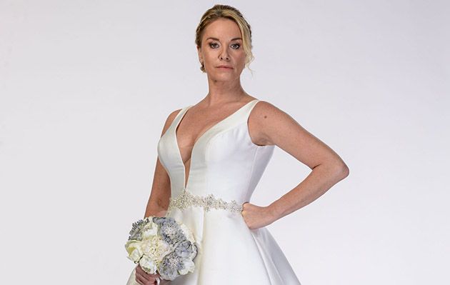 Mel Owen in EastEnders in her wedding dress