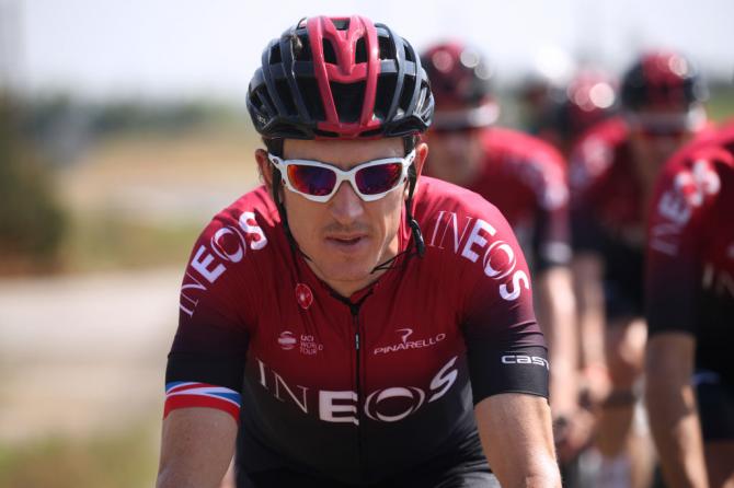 Geraint Thomas (Team Ineos) on the second rest day of the Tour de France.