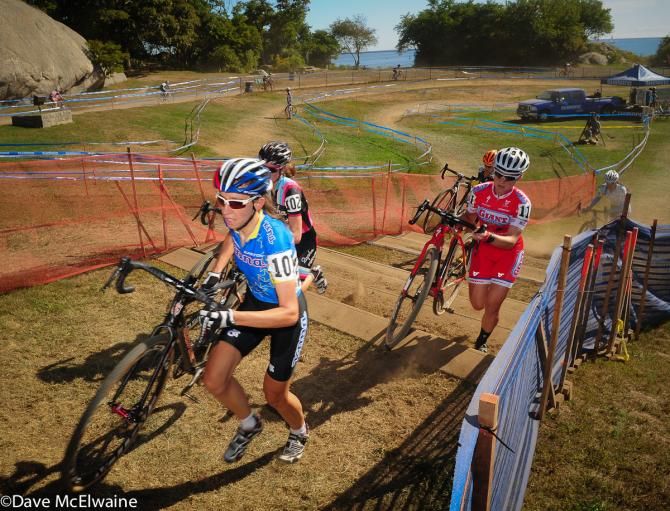 Helen Wyman (Kona Factory Racing) was clearly marked as the rider to beat