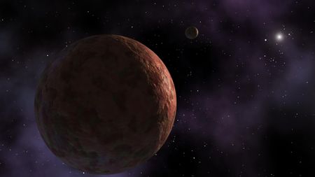 Artist's illustration of the dwarf planet Sedna, which lies in the distant Kuiper Belt.