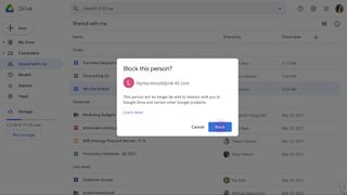 Blocking Google Drive Users
