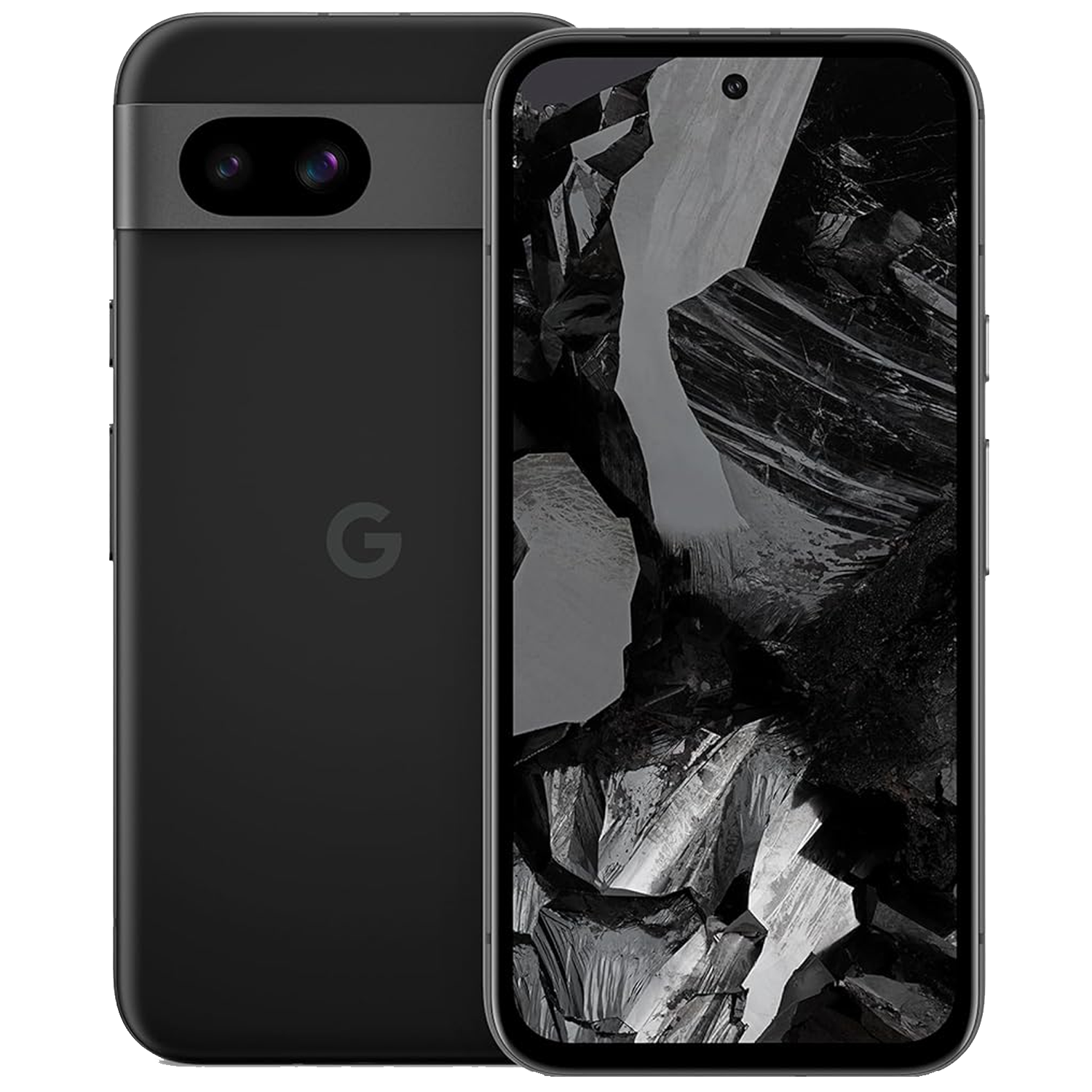 Google Pixel 8a black front and back