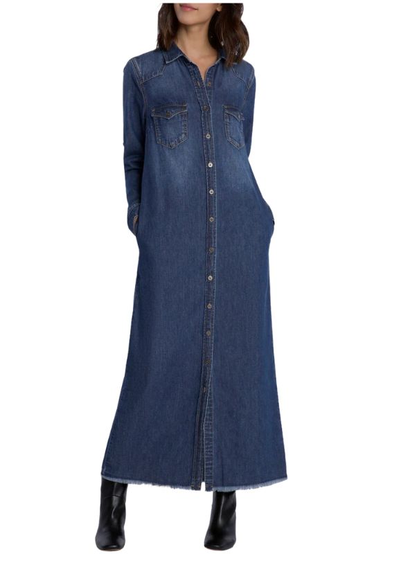Image of denim dress