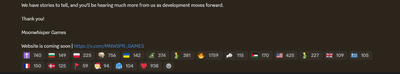 A Discord server announcement, detailing the opening of Moonwhisper Games in the wake of TurtleWoW's shutdown.