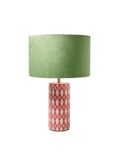 Tipu Pink & Green Desk & Table Lamp 