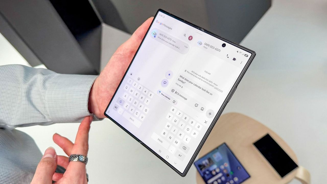 Galaxy Z Fold 8 Ultra shown in hand