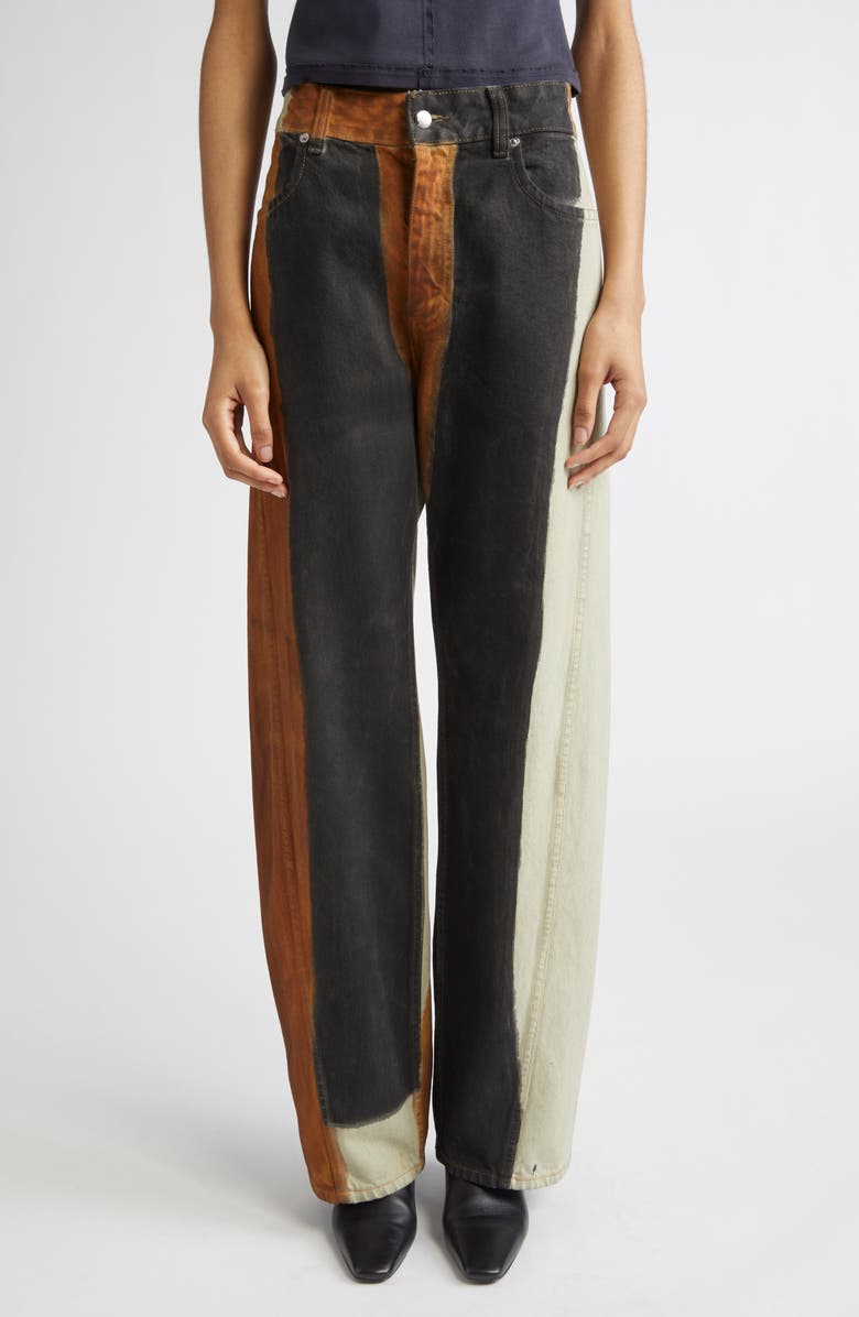 Bend Colorblock Twisted Seam Jeans