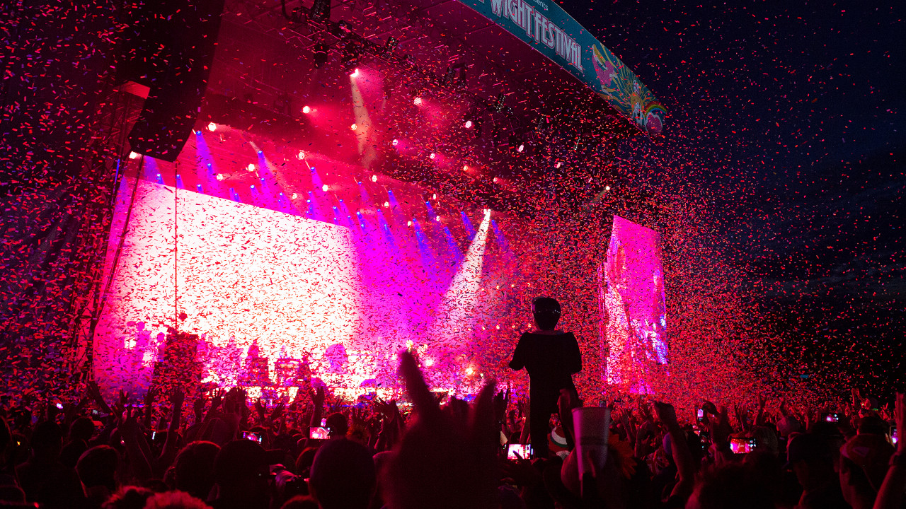The Isle Of Wight Festival stage in 2023
