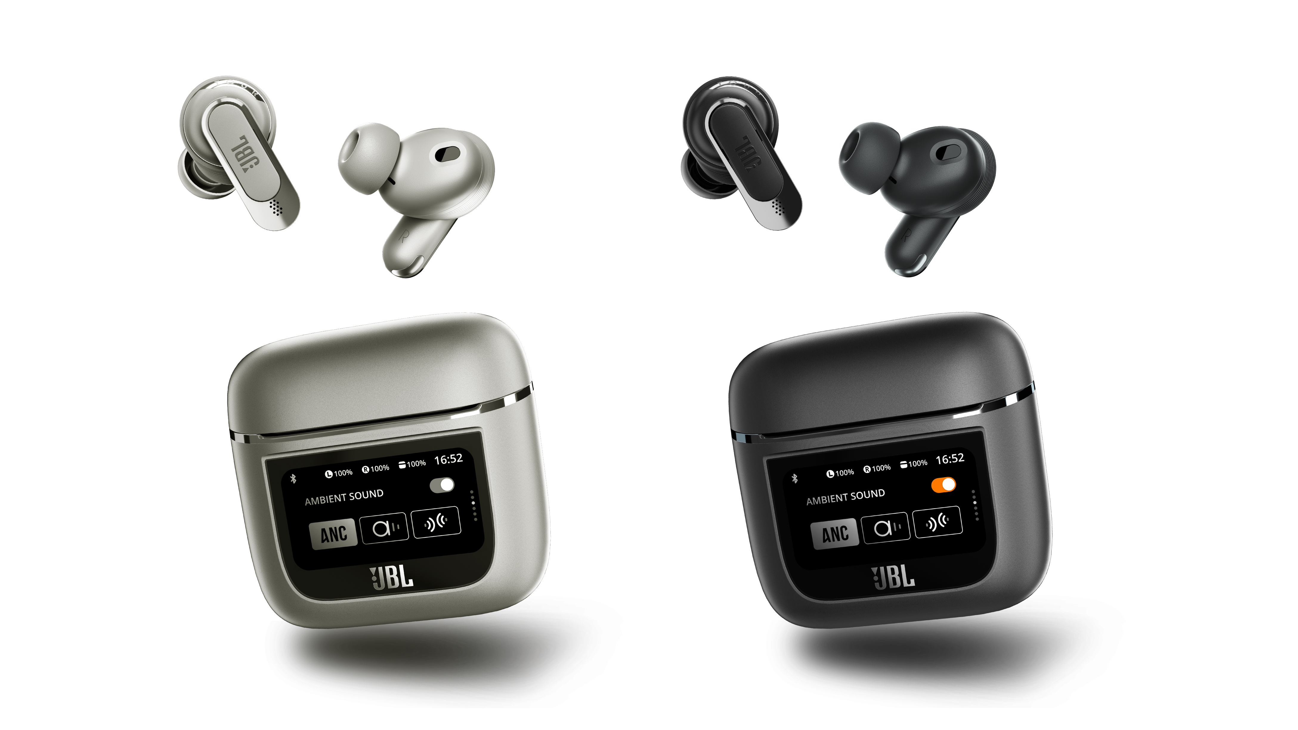 JBL Tour Pro 2 Noise-Canceling True Wireless In-Ear Earbuds with Smart Case  (Black)