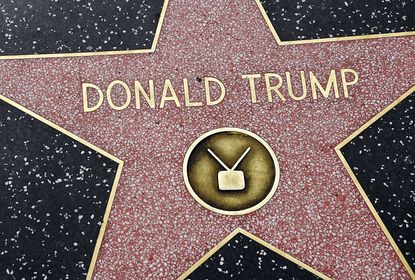 Donald Trump's star on the Hollywood Walk of Fame.