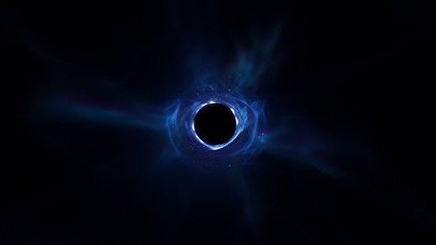 This is the illustration of a black hole that first appeared in the online game Fortnite in October 2019. 