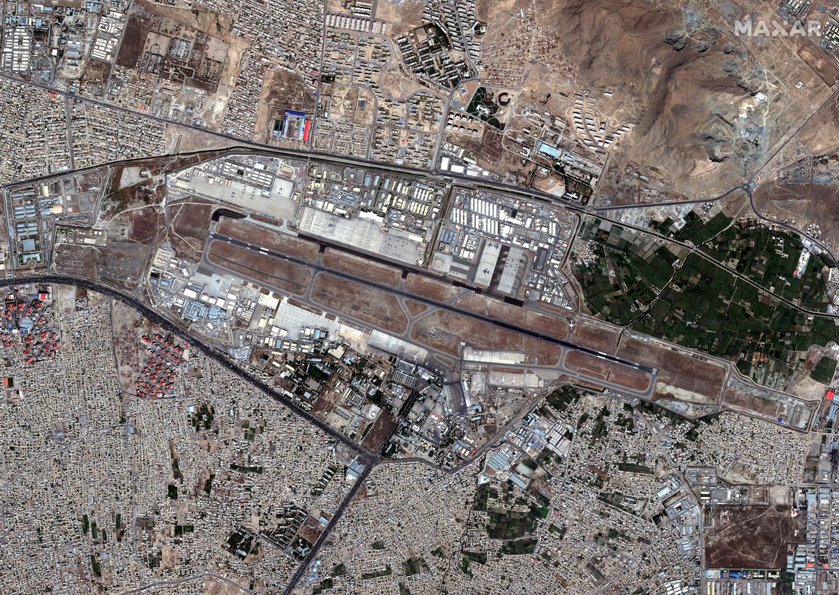 Kabul International Airport on Aug. 16, 2021