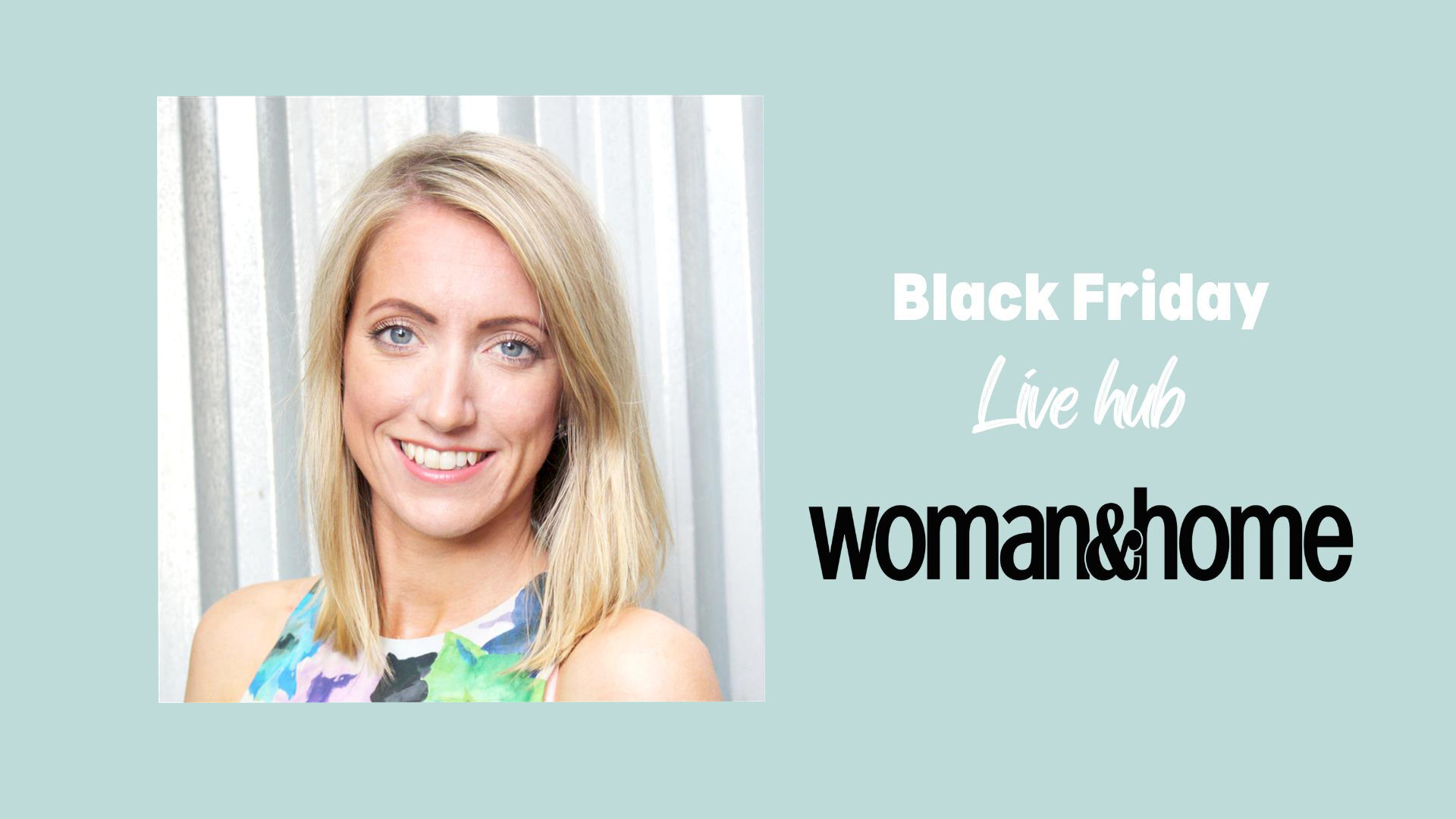 Headshot of Tamara on a Black Friday banner