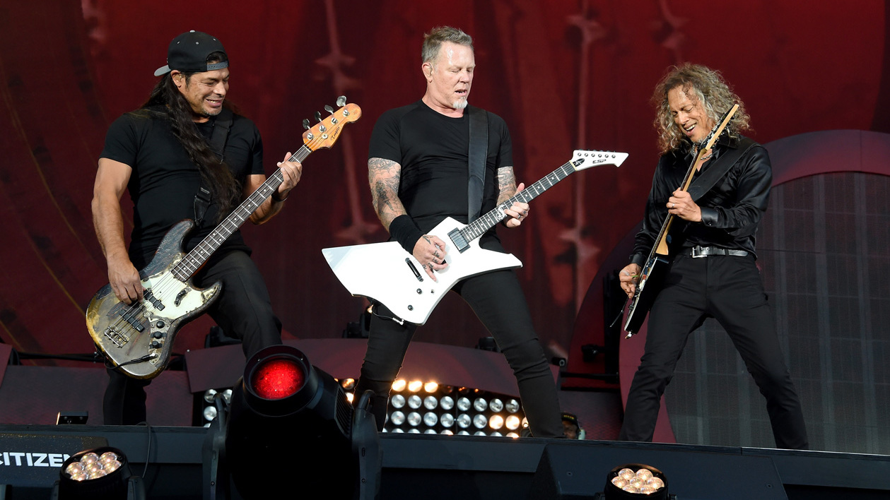 Metallica onstage at New York&#039;s Global Citizen festival