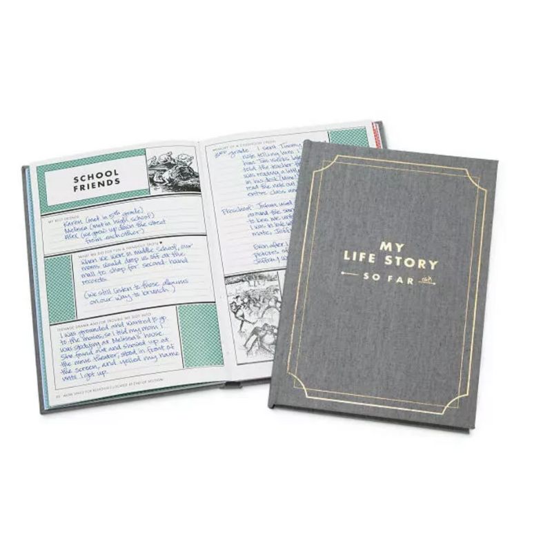 My Life Story - So Far Writing Journal is one of the best 40th birthday gifts for the woman with stories to tell.