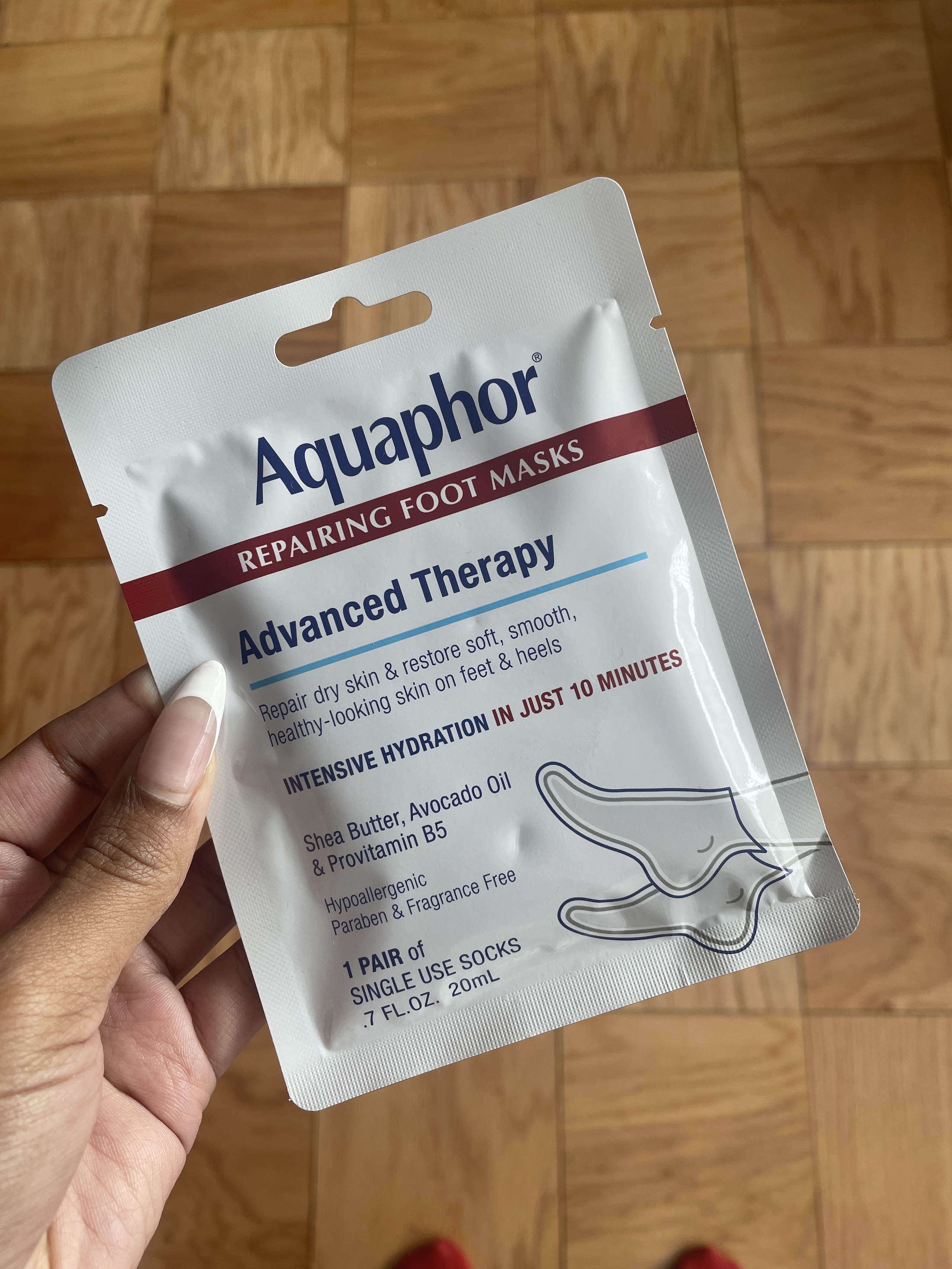 an aquaphor foot mask