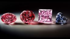 Selected faceted, &lsquo;fancy&rsquo; colored diamonds from the Argyle diamond mine.