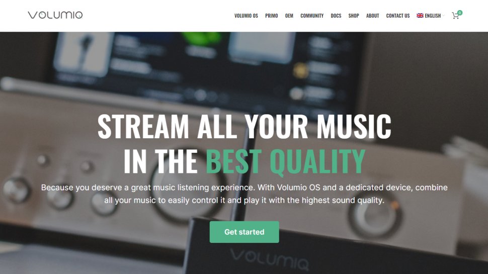 Website screenshot for Volumio