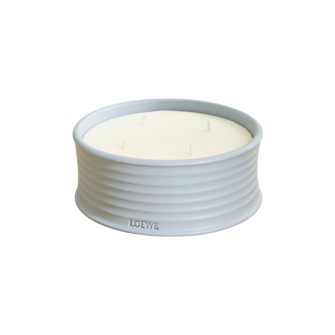 Baby blue outdoor Loewe candle 
