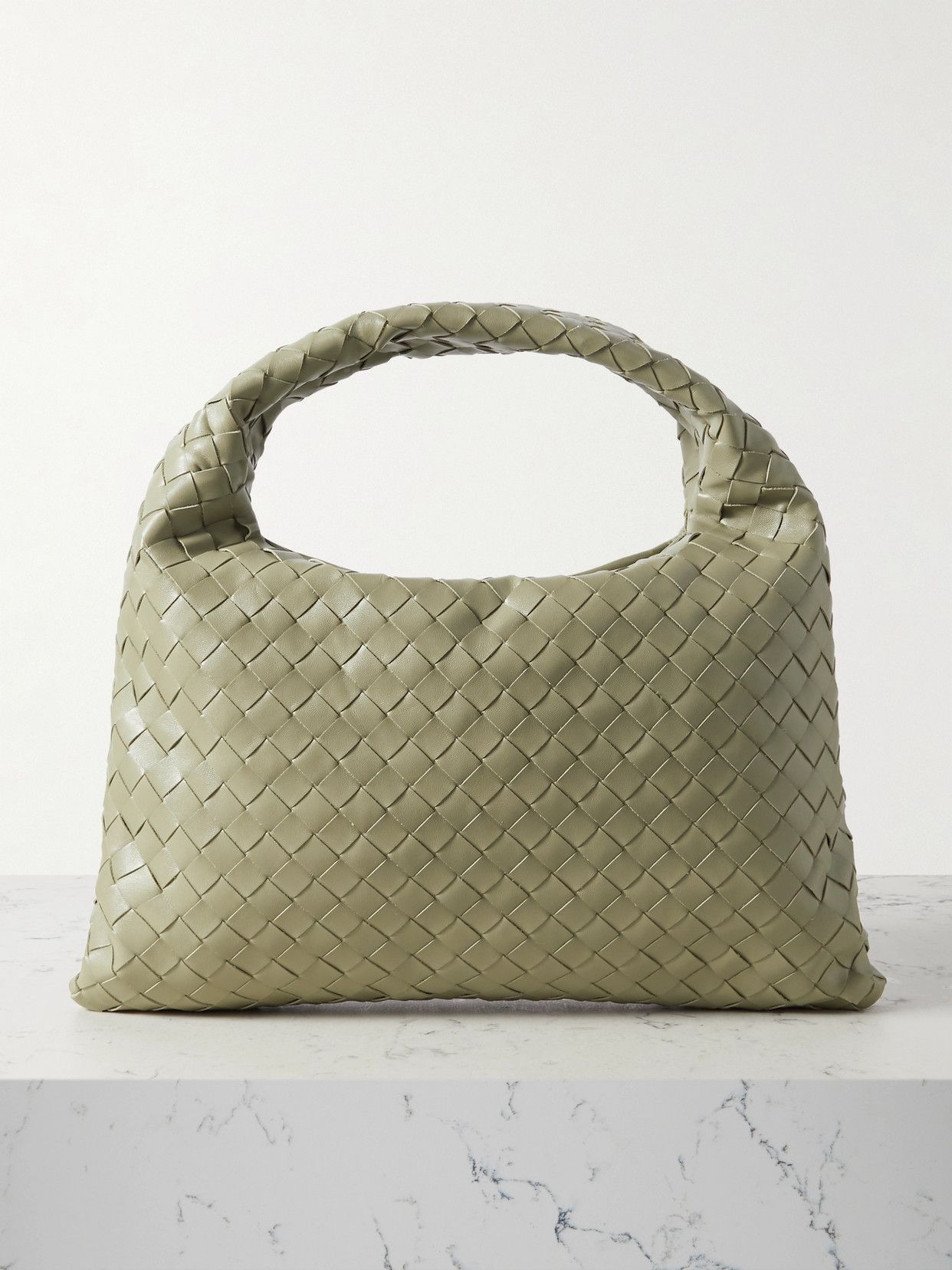 Hop Small Intrecciato Leather Tote