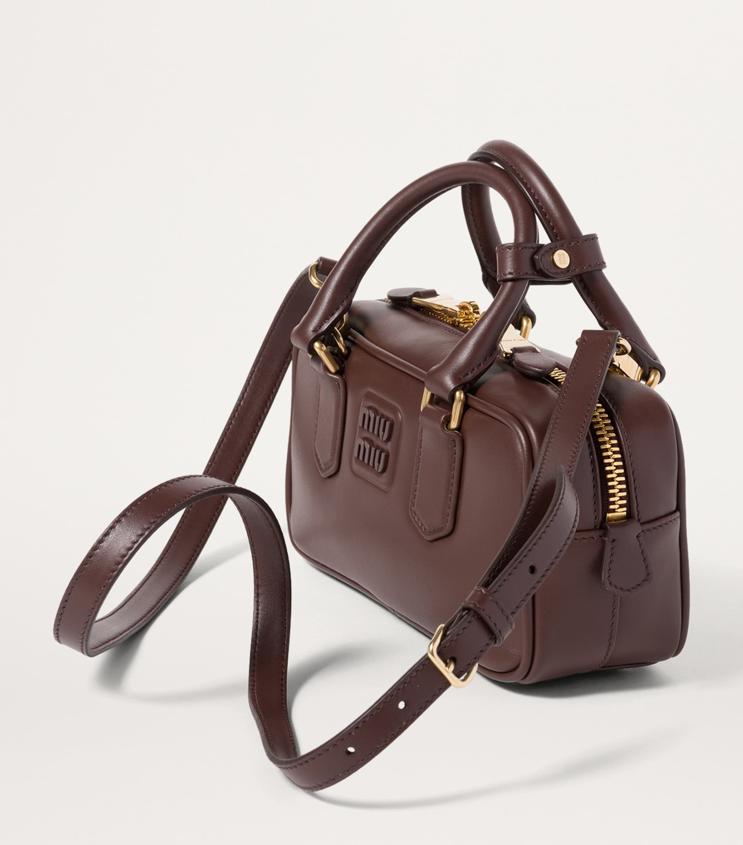 Miu Miu Leather Arcadie Top-Handle Bag