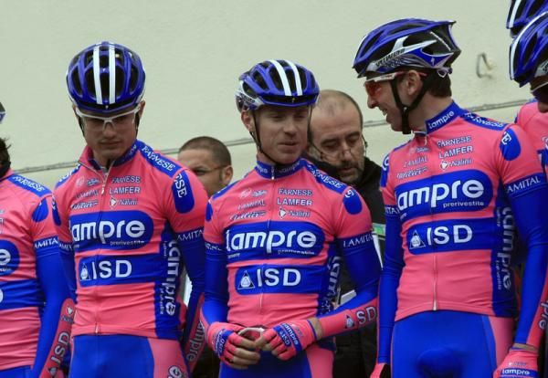 Lampre-ISD riders are introduced prior to stage 1