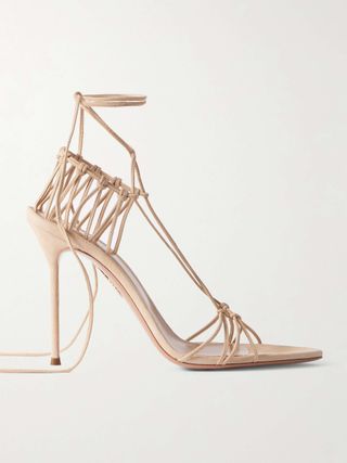 + Alex Rivière 105 Cutout Suede Sandals