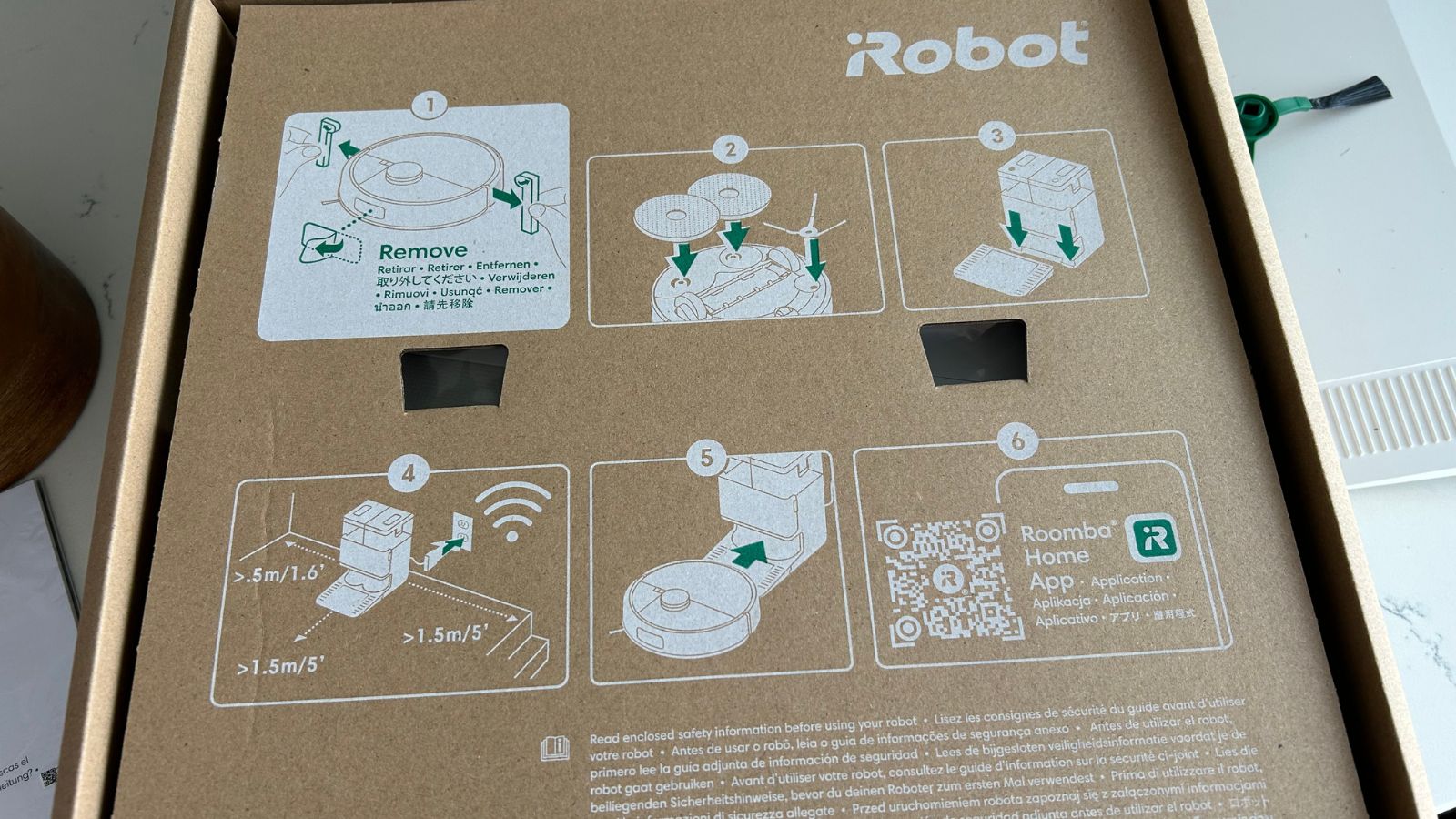 Roomba 505 Plus: instructions on box