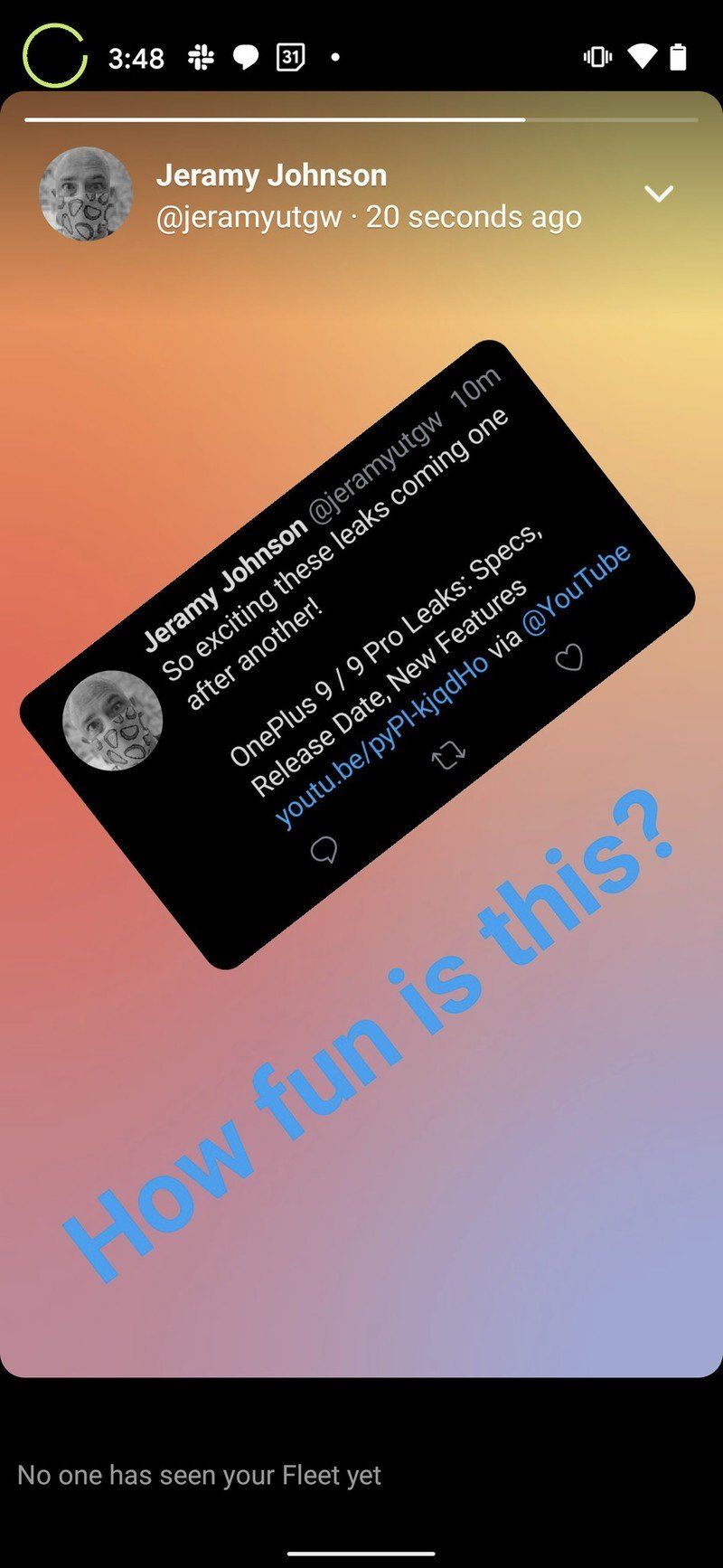 How To Embed A Tweet In A Fleet Android Central