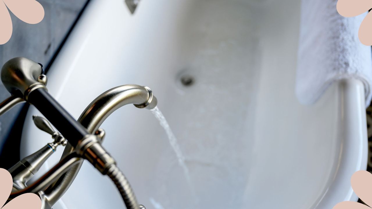 picture of a bathtub filling up to support Lynsey Crombie&#039;s handy hack for unblocking drains