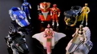 The Mighty Morphin Power Rangers The Movie Happy Meal toy collection.