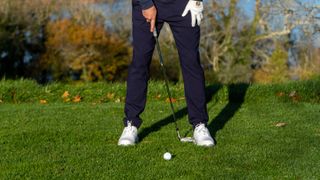 PGA pro Dan Hendriksen sharing a tip to help golfers find the perfect iron set-up position