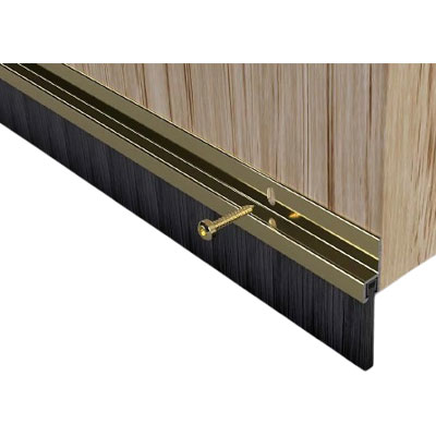 brass door draught brush seal