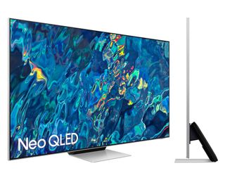 Samsung QD-OLED TV against white background