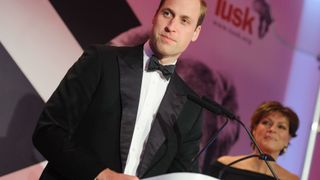 Prince William speaking at a Tusk event