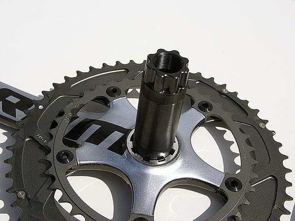 The larger diameter now means that a lighter aluminum spindle can be used instead of steel while still increasing stiffness.