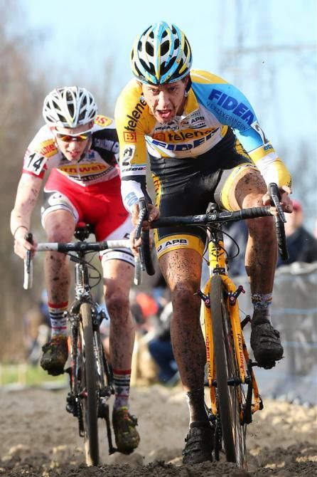 Tom Meeusen (Telenet-Fidea) en route to victory at GP Stad Eeklo