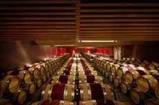 Château Angélus barrel cellar