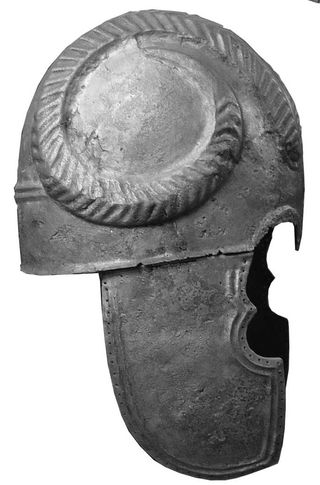 helmet of ancient warrior