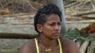 Nadiya Anderson looking at the beach on Survivor San Juan del Sur