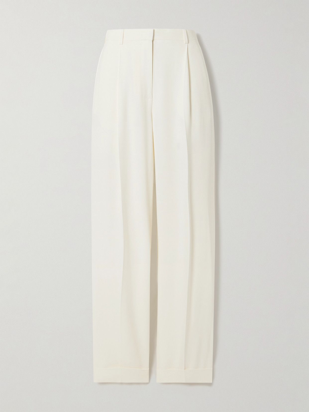 Tor Pleated Crepe Wide-Leg Pants