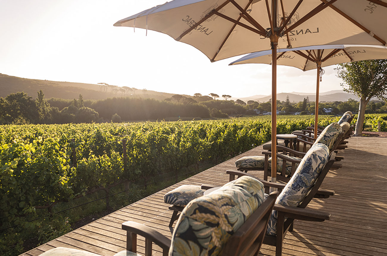 spa deck at Lanzerac hotel &amp;amp; spa in stellenbosch