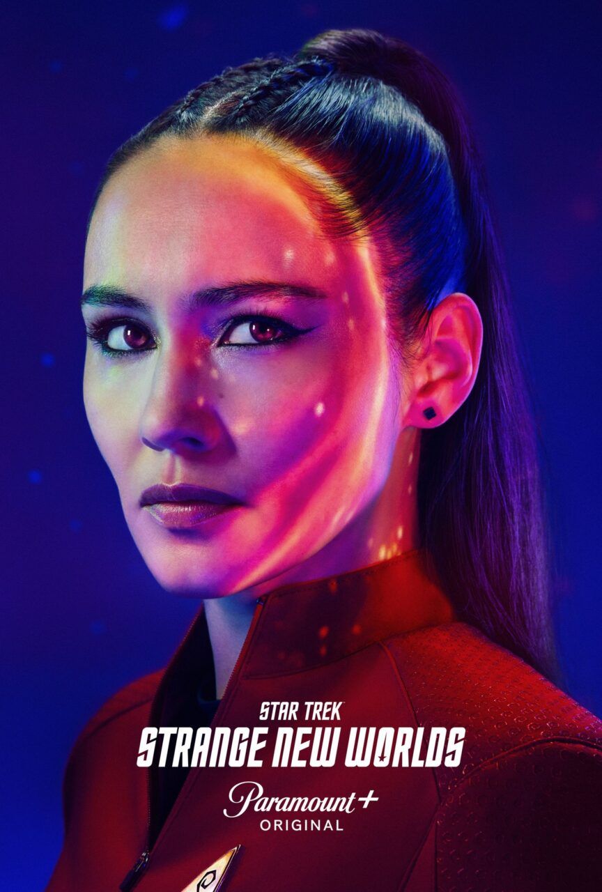a character poster for "Star Trek: Strange New Worlds"