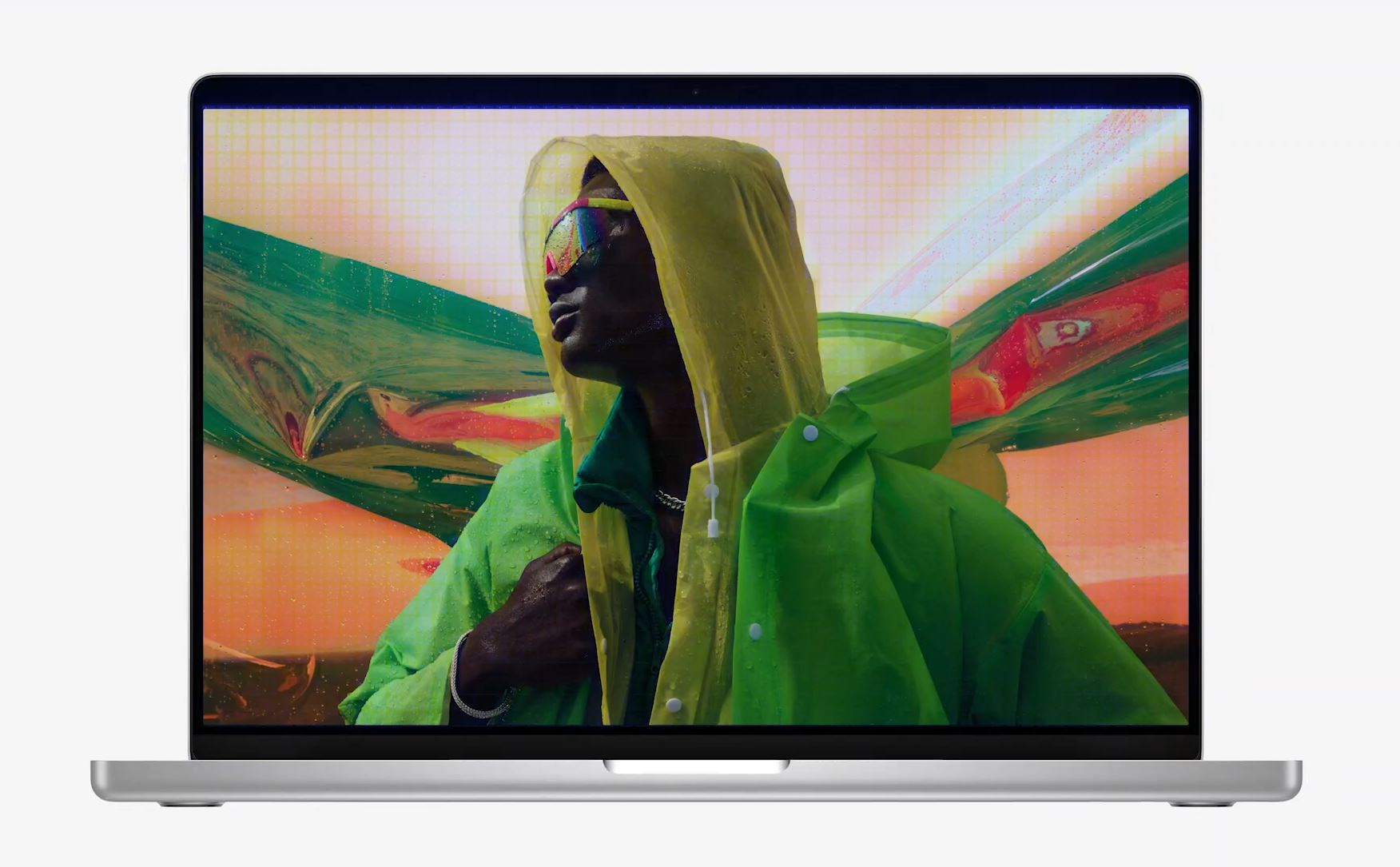A model featured on the display of the MacBook Pro 14-inch (2021)