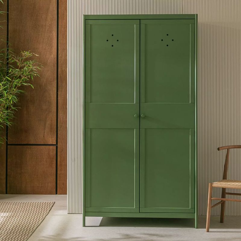 dark green wardrobe