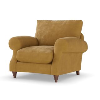 M&S mustard armchair