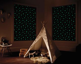 Kids Bedroom Blinds that Glow in the Dark by English Blinds