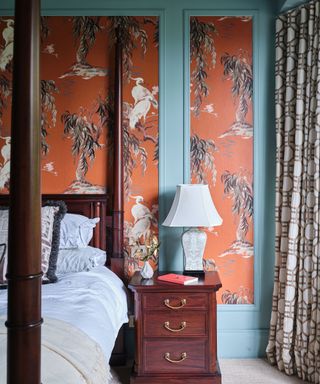 Paneling ideas with wallpaper panels