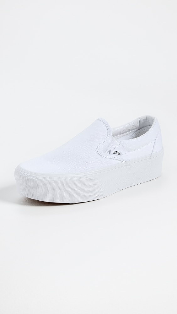 Ua Classic Slip-On Stackform Sneakers - Canvas True White