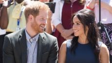 Prince Harry, Duke of Sussex and Meghan, Duchess of Sussex visit Macarthur Girls High School on October 19, 2018 in Sydney, Australia